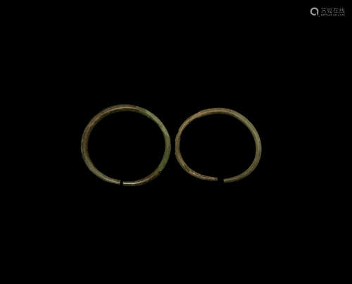 Bronze Age Arm Ring Pair