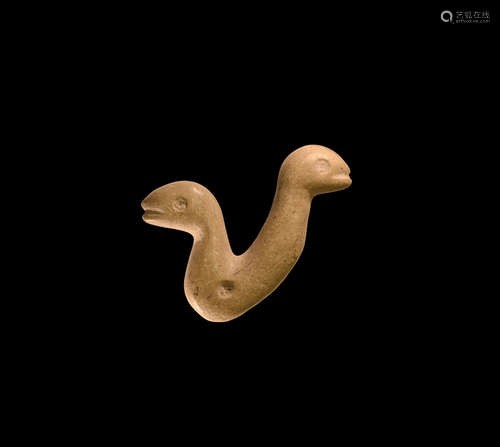 Western Asiatic Bactrian Double Bird Amulet