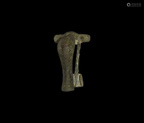 Roman Double-Pinned Knee Brooch