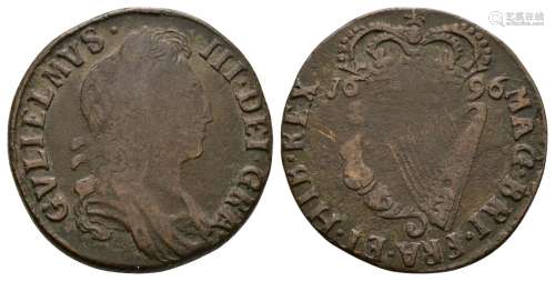 Ireland - William III - 1696 - Halfpenny