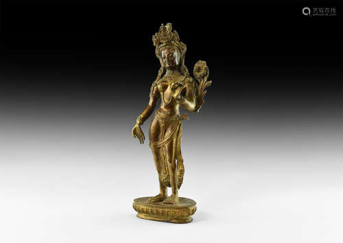 Nepalese Gilt Arya Tara Figure