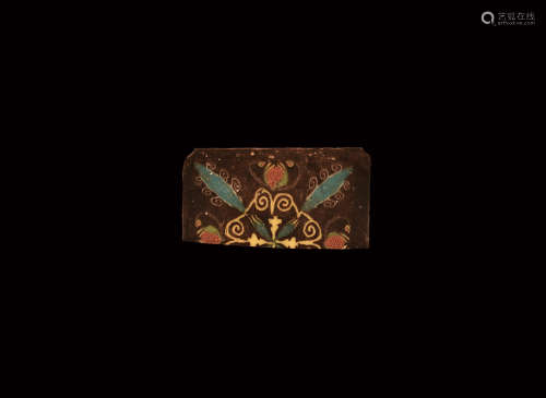 Egyptian Floral Glass Inlay Fragment