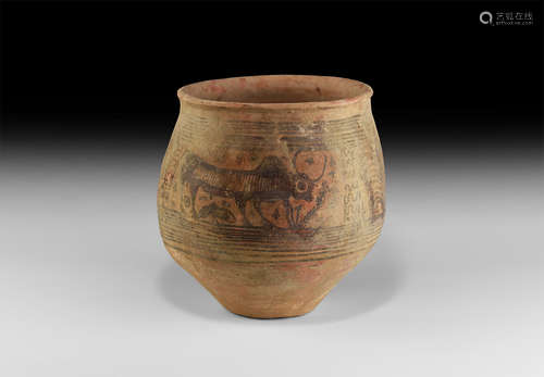 Indus Valley Vessel with Zebu