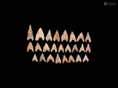 Neolithic Barbed Arrowhead Group