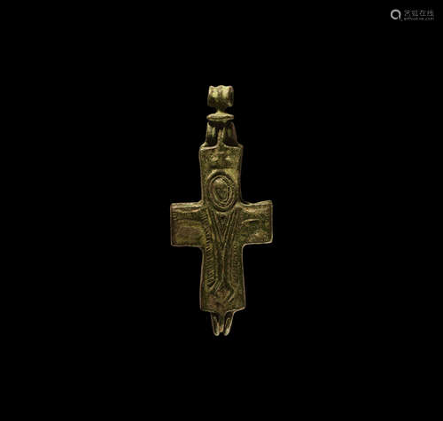 Byzantine Reliquary Cross Pendant