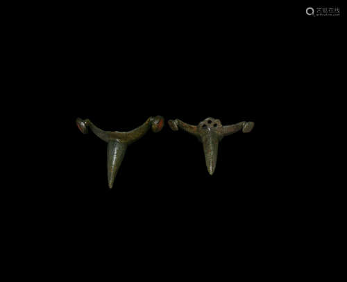 Roman Military Prick Spur Pair