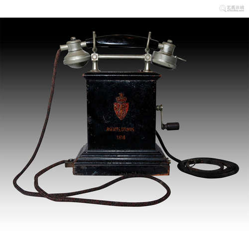 ERICSSON METAL RIKSTELEFONEN HAND CRANK DESK PHONE