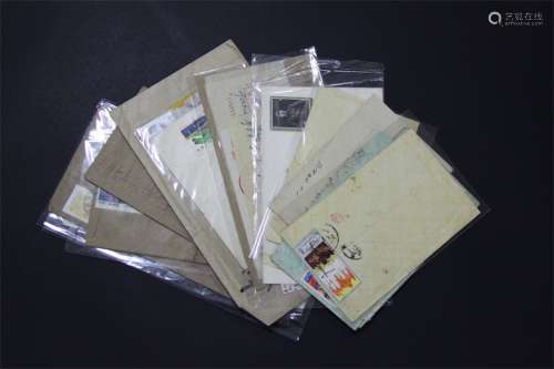 70-80年代火车戳封一组19件，多为自然实寄，含贴J、T票约15件。