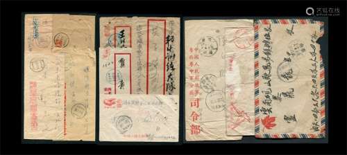 军邮封一组11件，以盖不同代号“中国军邮”圆戳为主，请预览。