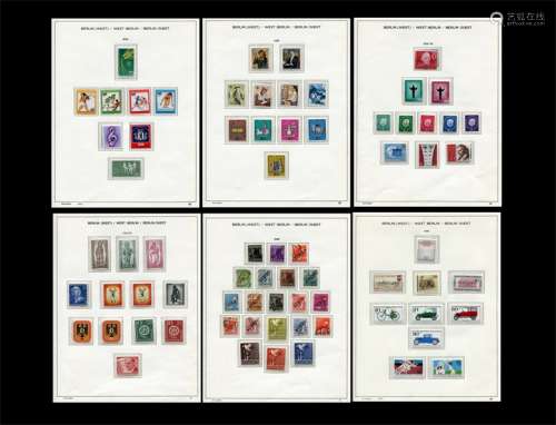 德国邮票1948-90年集藏一册，新、旧齐全。请预览，保存完好。