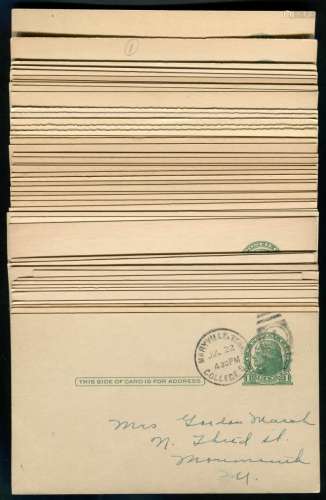 美国早期明信片50枚。