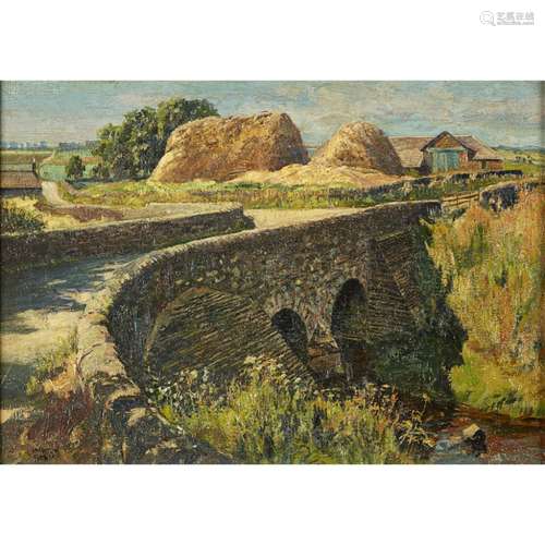 [§] JAMES MCINTOSH PATRICK R.S.A., R.O.I., A.R.E., L.L.D. (SCOTTISH 1907-1998)DRONLEY BRIDGE,