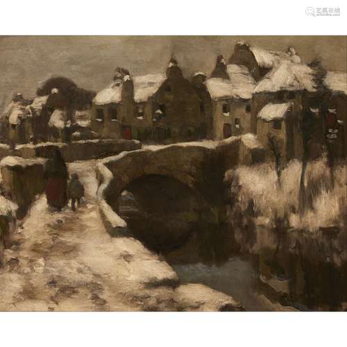 DAVID GAULD R.S.A. (SCOTTISH 1865-1936)DUNLOP, WINTER Signed, oil on canvas41cm x 51cm (16in x