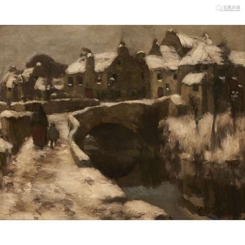 DAVID GAULD R.S.A. (SCOTTISH 1865-1936)DUNLOP, WINTER Signed, oil on canvas41cm x 51cm (16in x