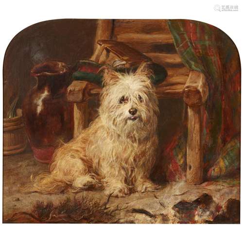 GOURLAY STEELL R.S.A. (SCOTTISH 1819-1894)PEPPER Signed and indistinctly dated 187-, oil on