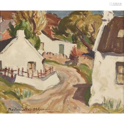 [§] JOHN MACLAUCHLAN MILNE R.S.A. (SCOTTISH 1886-1957)SUMMER'S DAY, CORRIE Signed, oil on