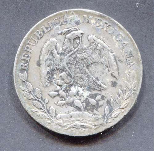 墨西哥“鹰洋”银币。