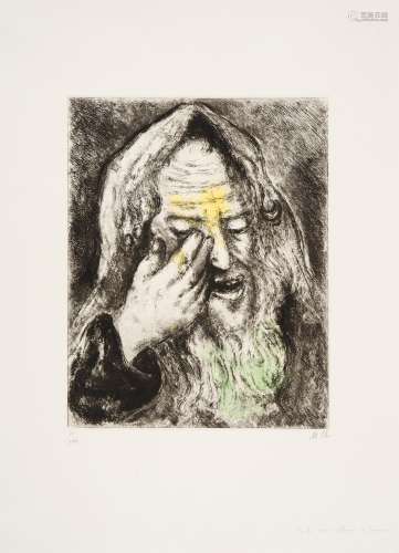 Chagall, Marc1887 Witebsk - 1985 St. Paul de VenceSouffrances de Jérémie. Aus: Bible. 1958.