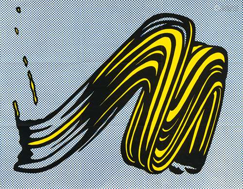 Lichtenstein, RoyNew York 1923 - 1997Brushstroke (Castelli Mailer). 1965. Farboffsetlithografie