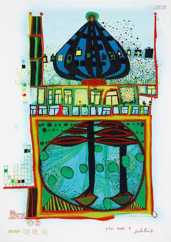 Hundertwasser, Friedensreich1928 Wien - 2000 Queen Elizabeth 2Aus: 