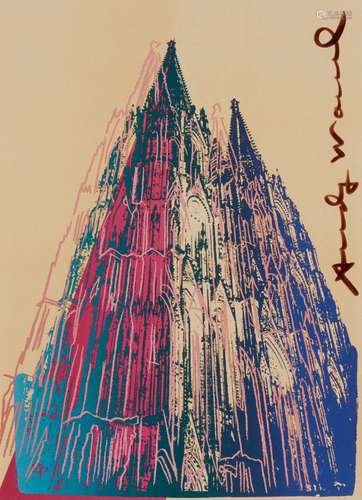 Warhol, Andy1928 Pittsburgh - 1987 New YorknachCologne Cathedral (Karten). 1985. Vier