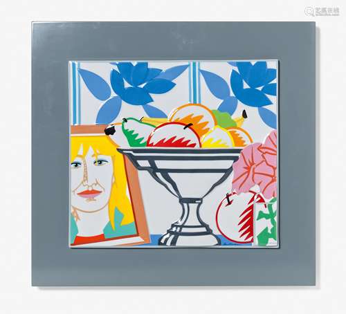 Wesselmann, Tom1931 Cincinnati - 2004 New YorkStillleben. 1988. Porzellan, farbig gefasst und