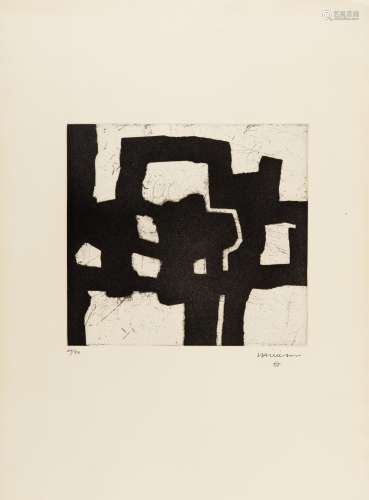 Chillida, EduardoSan Sebastián 1924 - 2002Hommage à Picasso. 1972. Radierung auf ARCHES FRANCE (
