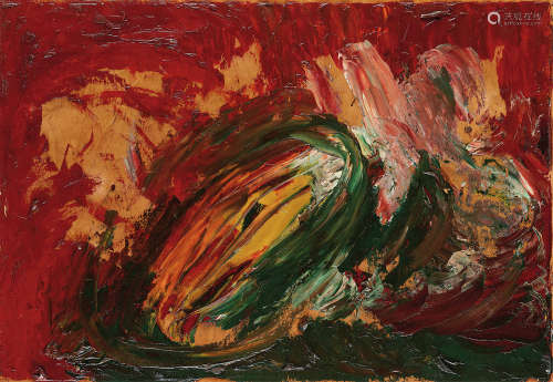 李青萍（1911～2004） 1997年作 探索 木板油画