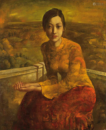 邓箭今（b.1961） 1997年作 遥远的歌声 布面油画