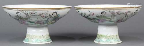 Chinese Footed Porcelain Dishes, Beauties