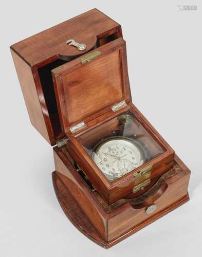 Russischer Marine Chronometer Mahagoni und Messing…