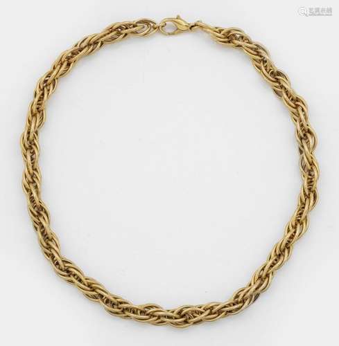 Collier Gelbgold, gest. 585. Einreihige Kordelkett…