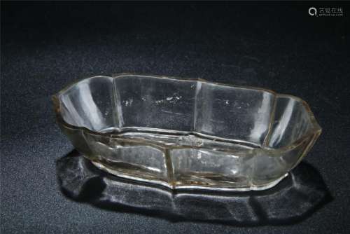 Antique rock crystal bowl