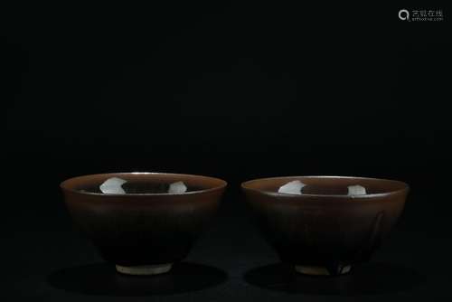 x2 old Jian-Yao tea bowls