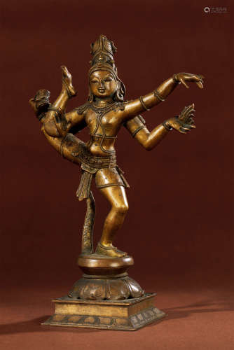 十八世纪 尼泊尔铜四臂佛母