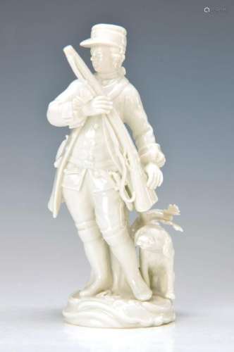 figurine, Meissen, around 1900, 2. choice, hunter with