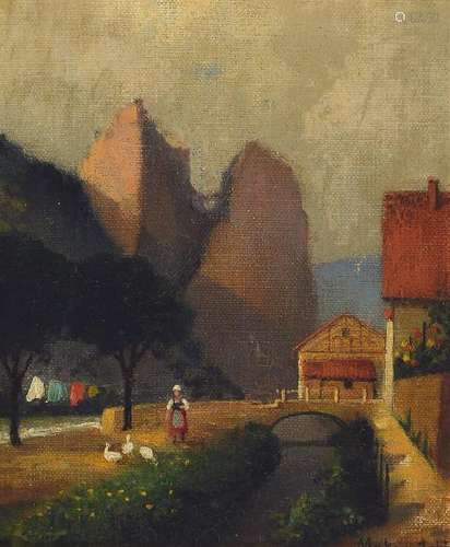 Alexander Makowitzki, 1863-1924, view of the