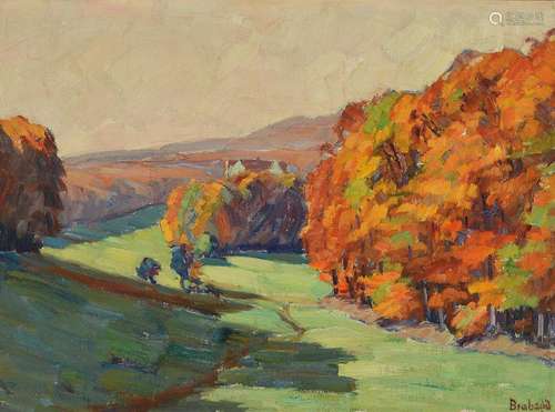 Rudolf Braband, born 1902, autumnal landscape, oil /