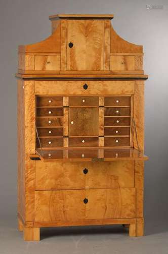 cupboard secretary, German around 1820/30, corpus