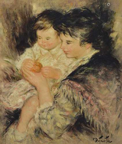 Pierre Eugene Duteurtre, 1911 Deuil-1989, Mother with