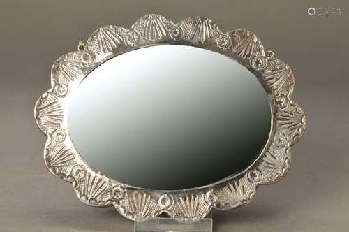 Mirror, Turkey, around 1900, frame 900 silver,opulent