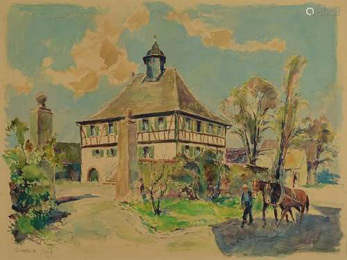 Karl Graf, 1902-1986 Speyer, the Ruchheim castle, in