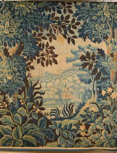 Tapestry, Flemish, around 1680-1720, view through