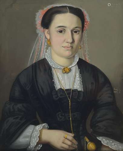 Louis Fritz, portraitist of the 19th century, portrait