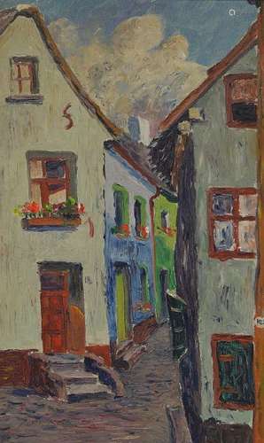 Peter Koch, 1874 Deidesheim-1956 Gimmeldingen,View from