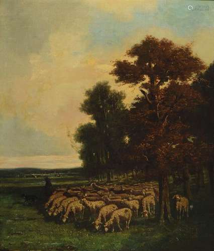 Attribution: Charles Emile Jacque, 1813-1894, shepherd