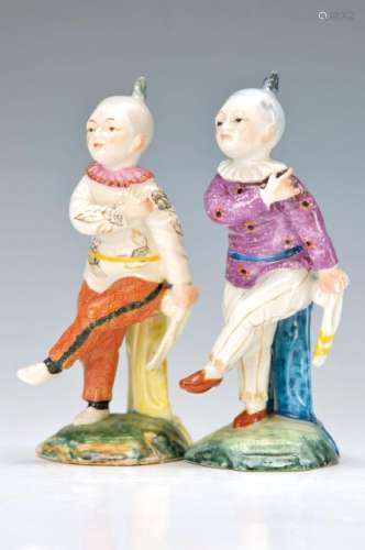 pair of figurines, Höchst, Middle of 20th c.,