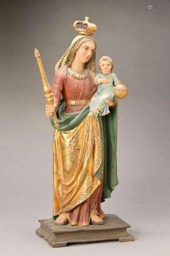 Madonna with child, probably Bohemia, around 1890,