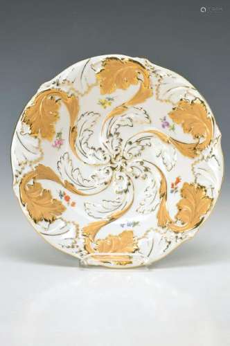 pompous bowl, Meissen, 20th c., 2. choice, embossed
