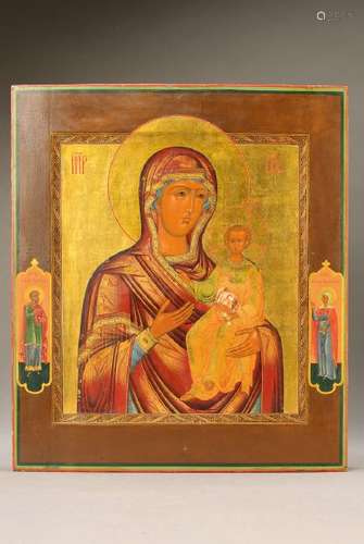 Icon, Russia, 2.h.19.th c., representation in the way